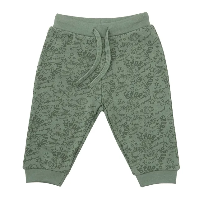 Toys Center Baby Pantalone felpato bimbo verde sport