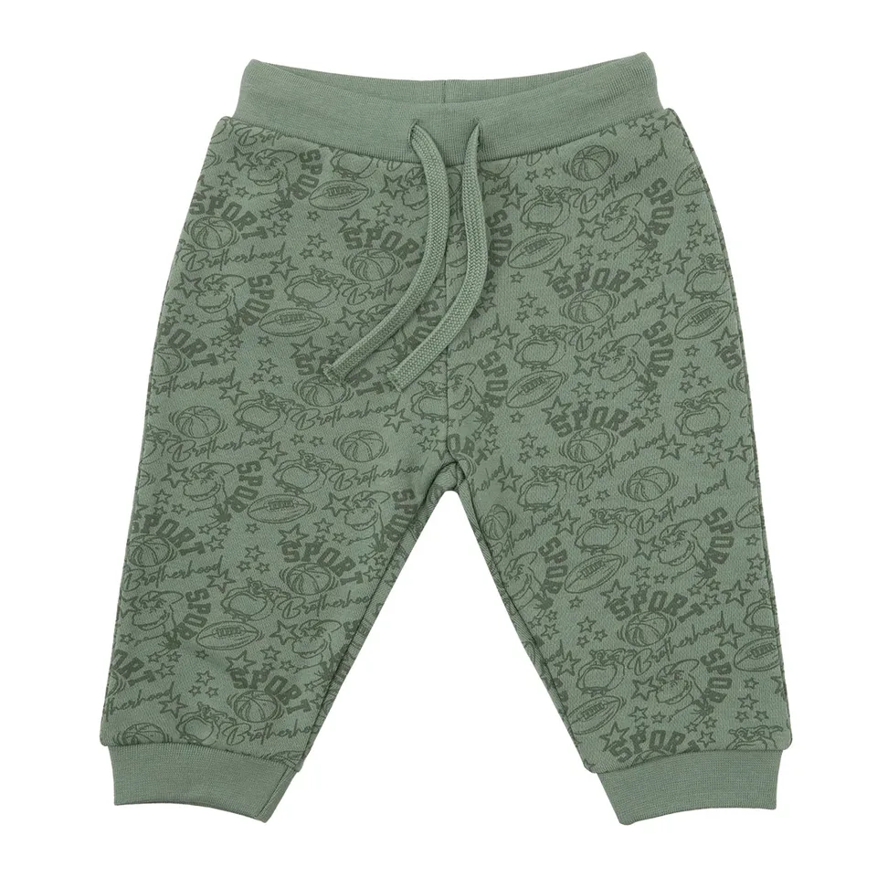 Toys Center Baby Pantalone felpato bimbo verde sport