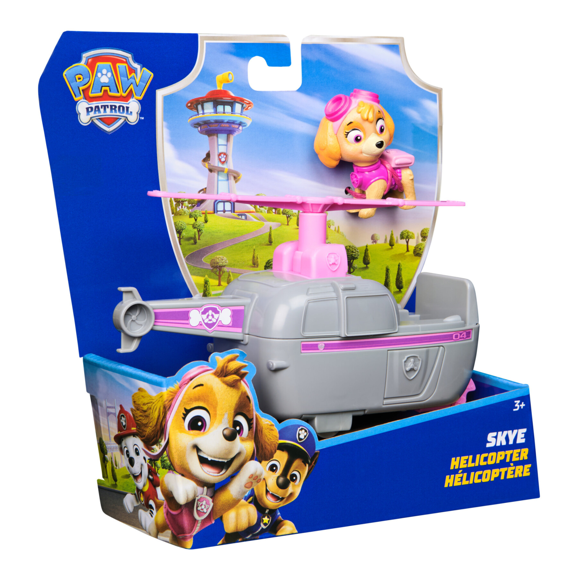 Paw Patrol elicottero di Skye con ruote funzionanti