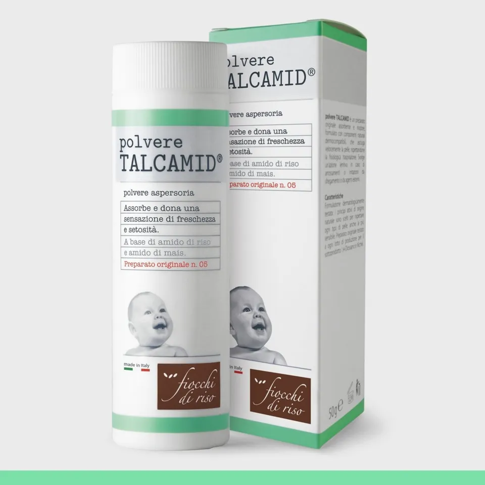 Fiocchi di Riso Talcamid polvere aspersoria 50g amido riso