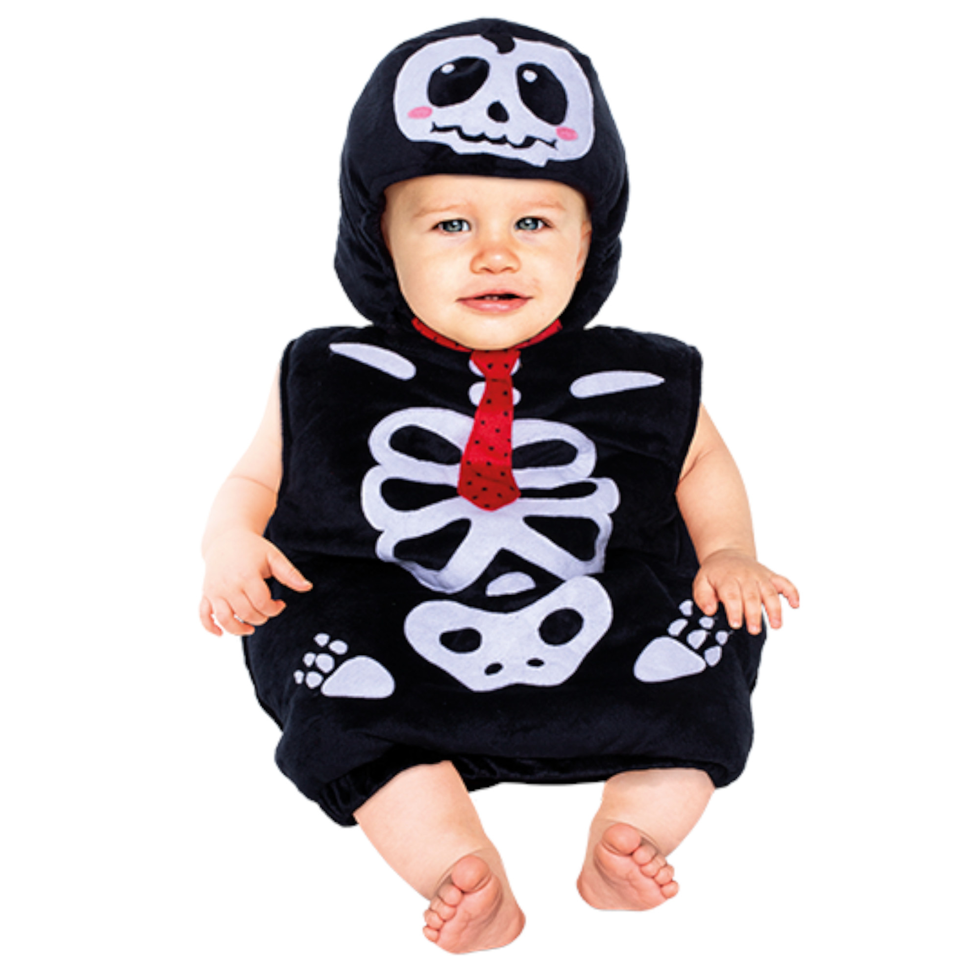 Toys Center Baby Scheletrino Costume Halloween 6-12 Mesi con Cappuccio