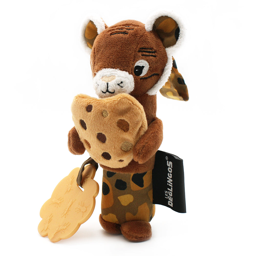 Les Deglingos Speculos Tigre Peluche Carillon Marrone 19 cm