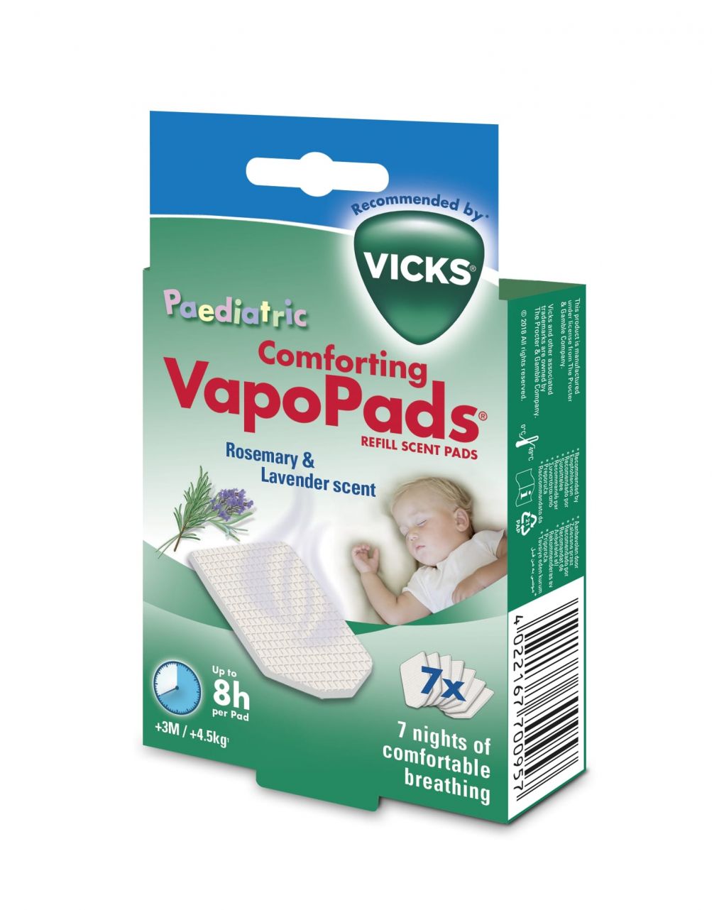 Vicks VapoPads Piastrine Rosmarino Lavanda