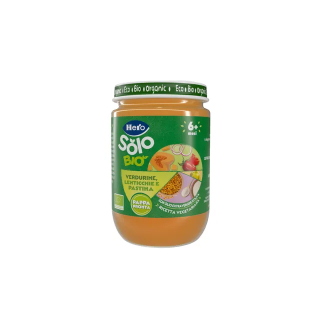 Hero Solo Bio omogeneizzato pastina lenticchie 190g
