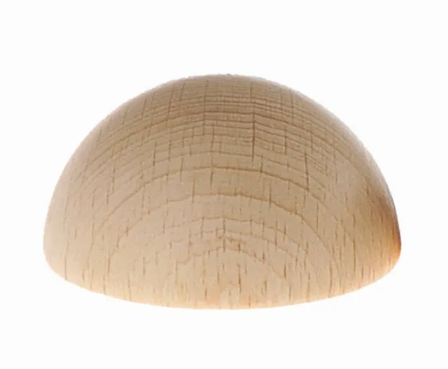 The Dida Cesto Tesori 50mm mezza sfera legno naturale 5 cm