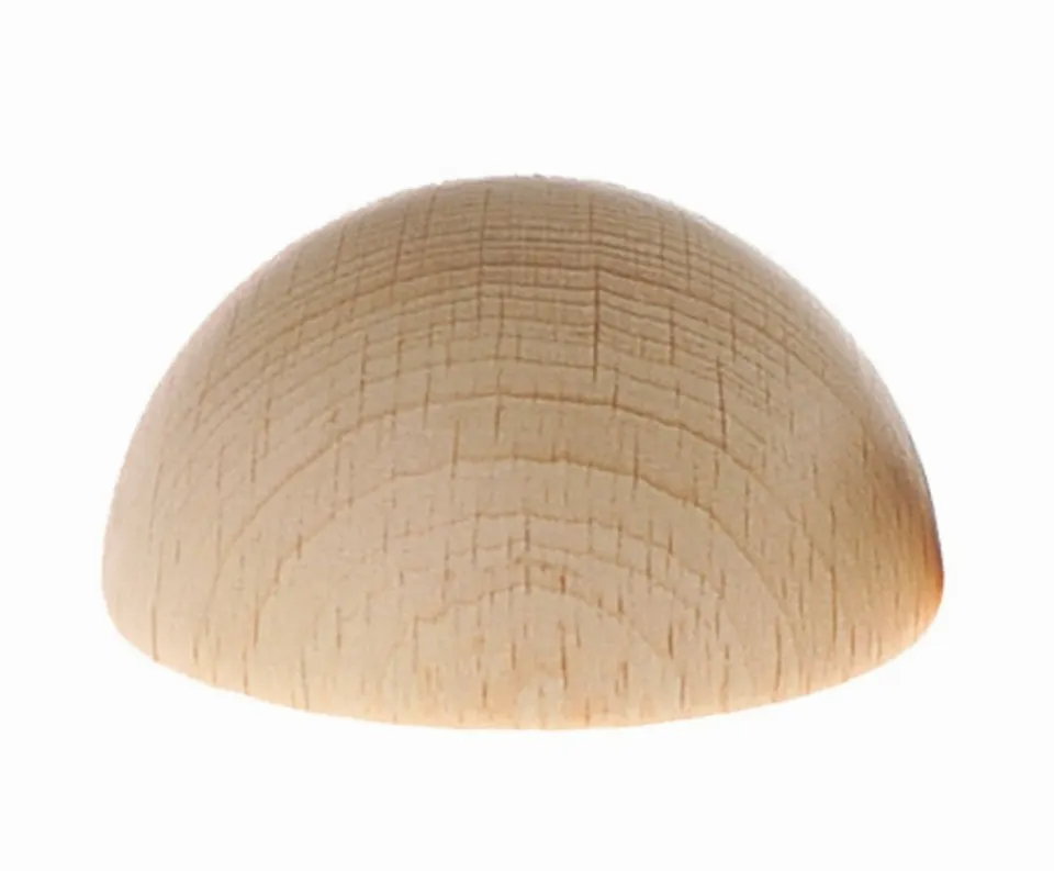 The Dida Cesto Tesori 50mm mezza sfera legno naturale 5 cm