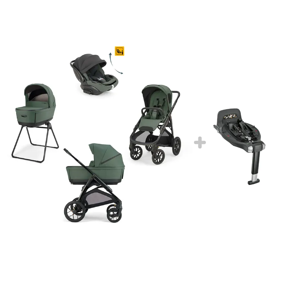 Inglesina Aptica XT Trio Darwin Taiga Green con Base 360
