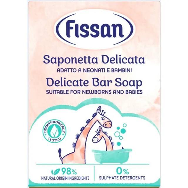 Fissan saponetta solida delicata glicerina pelle sensibile