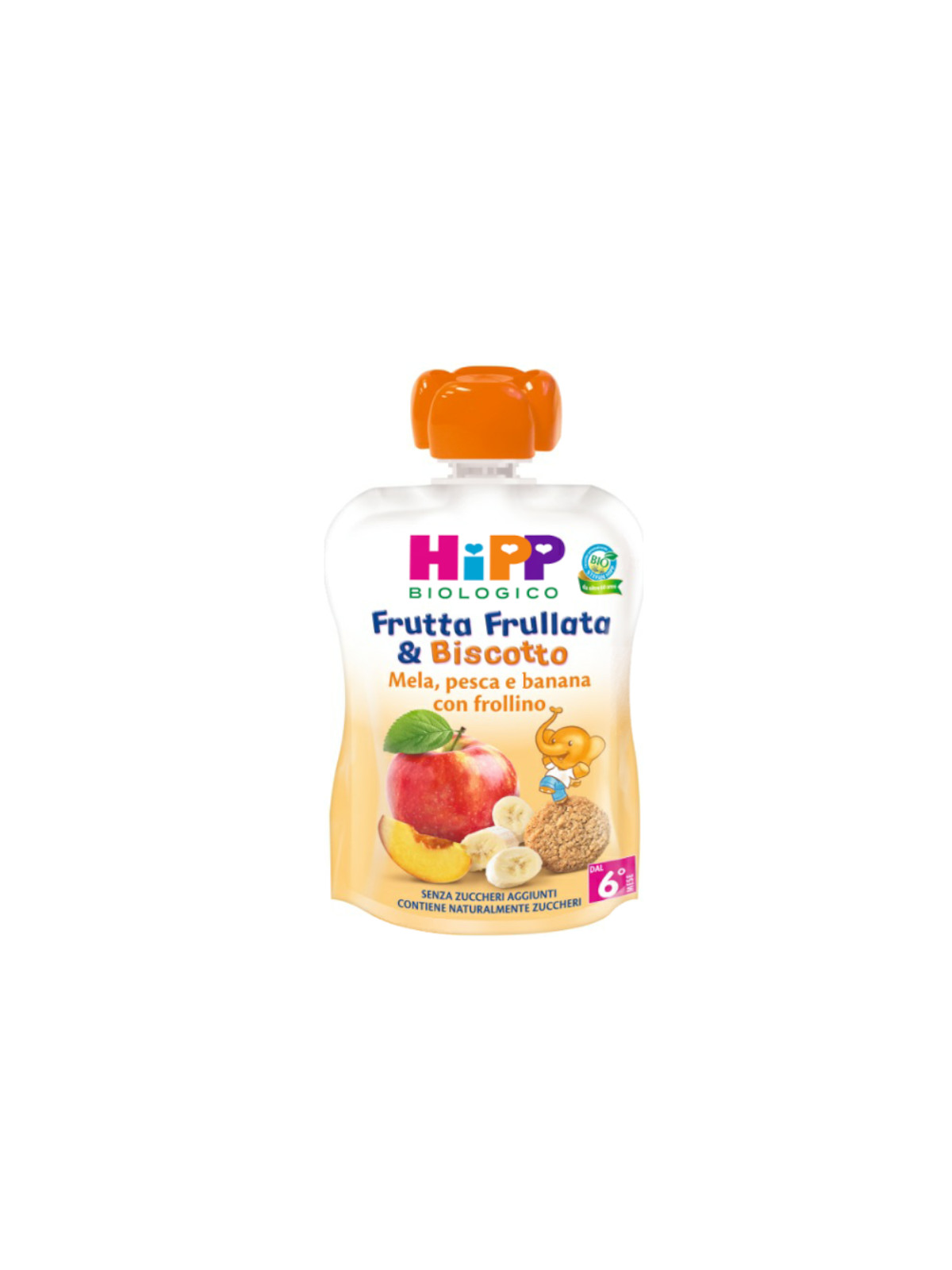 HiPP Frutta Frullata pouch mela pesca banana 90g