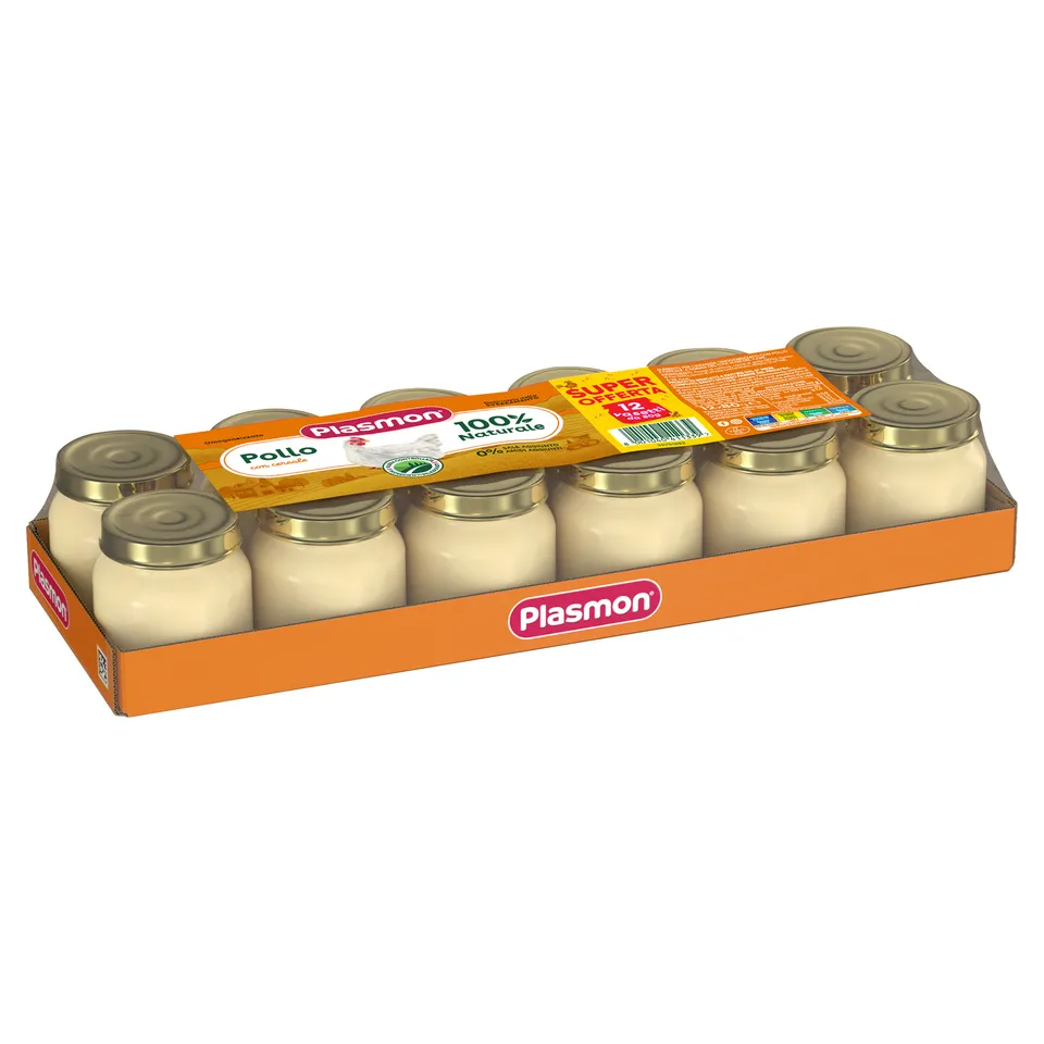 Plasmon omogeneizzato pollo cereali 12x80g senza glutine