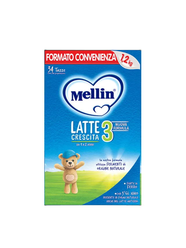 Mellin 3 Latte Crescita polvere 1200 g con calcio