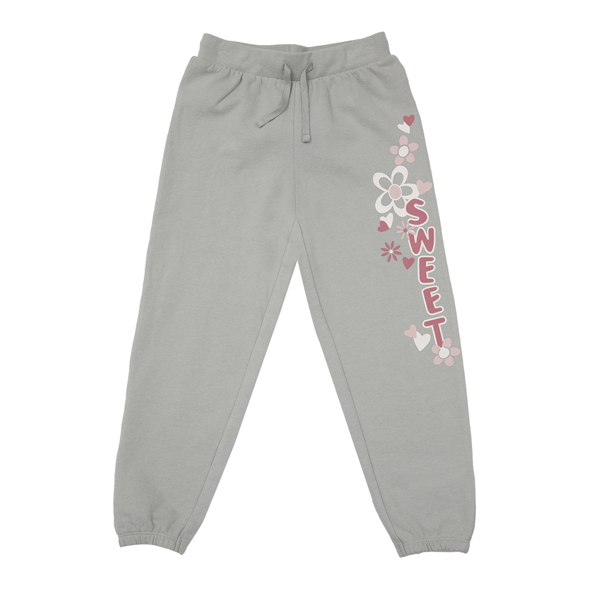 Mawi pantalone felpa con stampa elastico fondo gamba