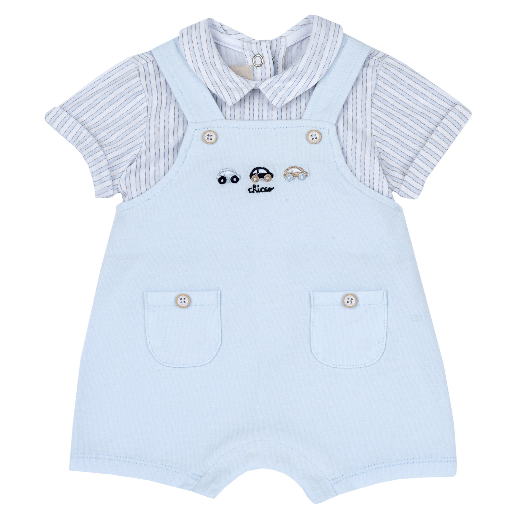 Chicco Pagliaccetto Elegante in Cotone Neonato Bianco
