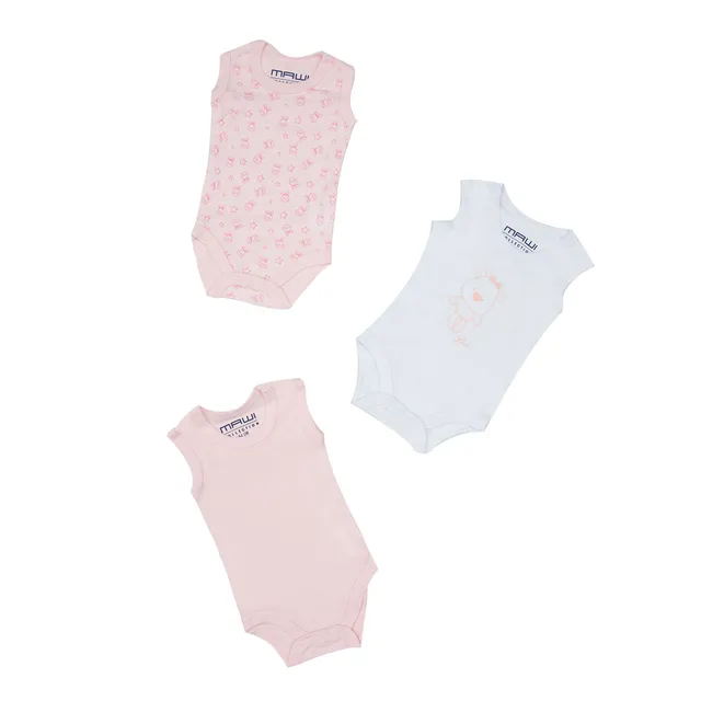 Mawi Body a canotta bimba pack 3 pezzi cotone