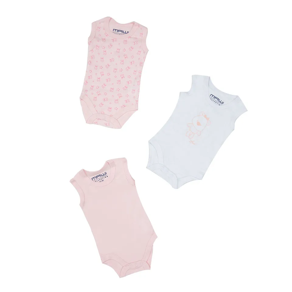 Mawi Body a canotta bimba pack 3 pezzi cotone