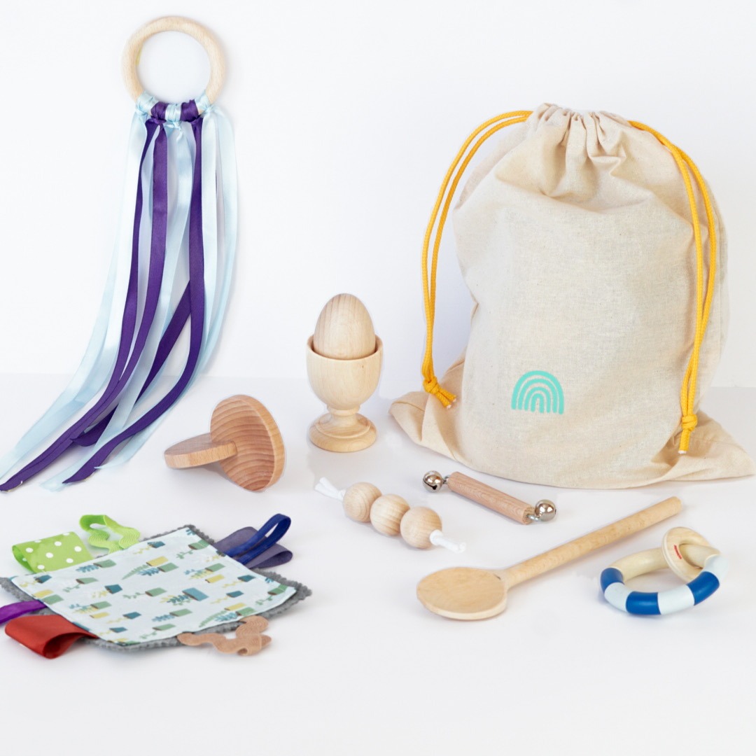The Dida Set Giochi Montessori Blu 2-12 Mesi