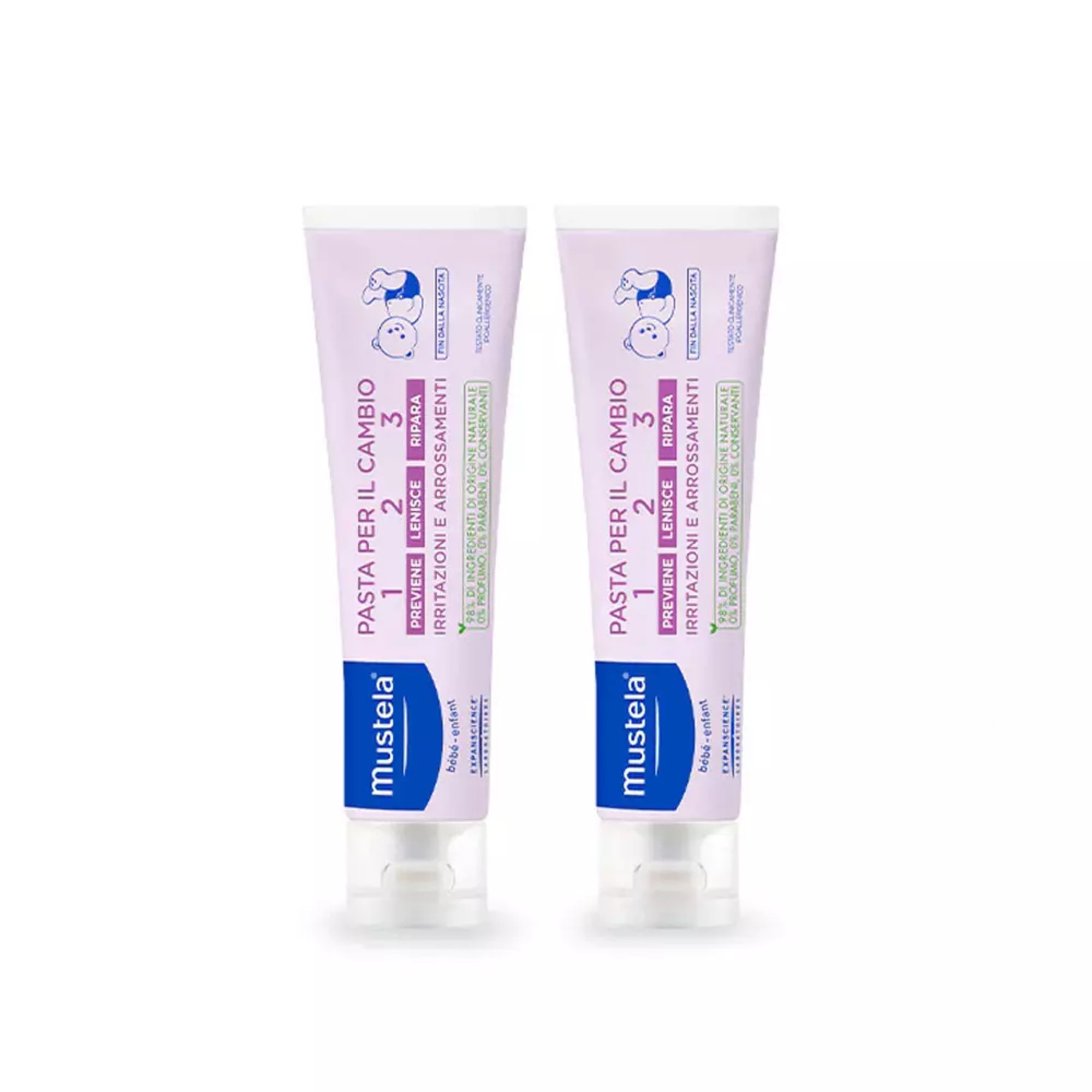 Mustela Pasta Cambio Bipack 150 ml x2 Arrossamenti