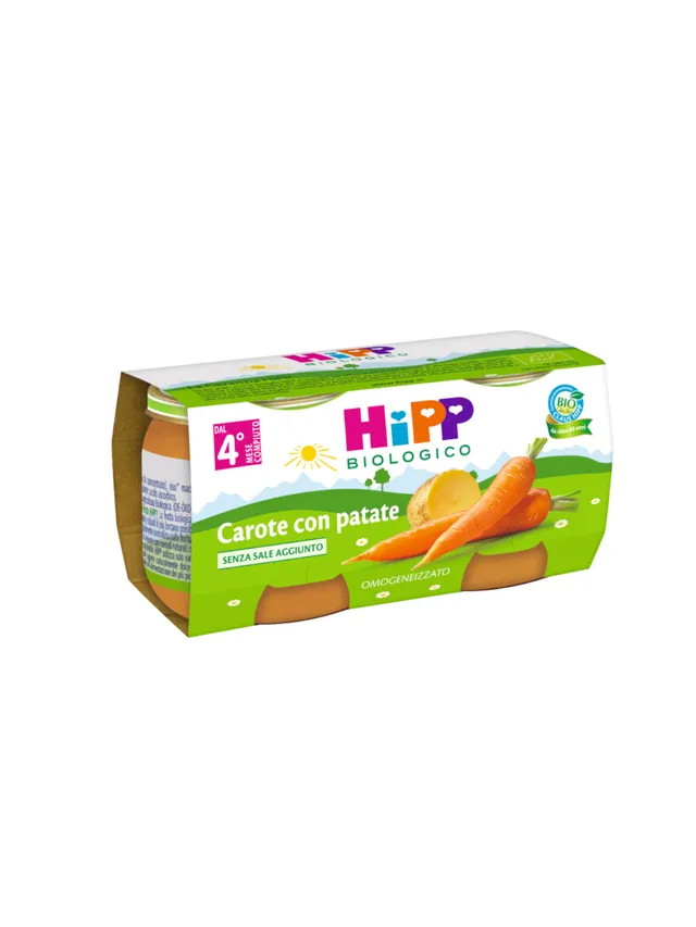 HiPP Omogeneizzato Carote con Patate 2x80g dal 4 mese