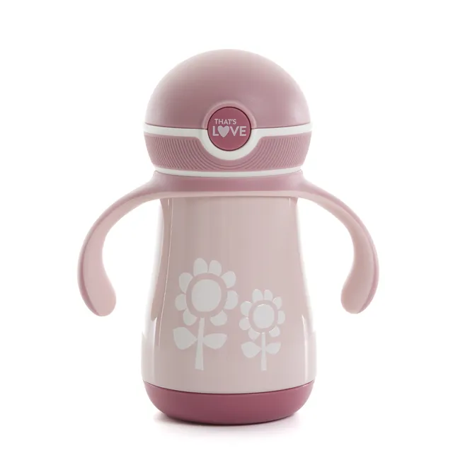 That's Love Flower tazza inox 260 ml 15 mesi cannuccia