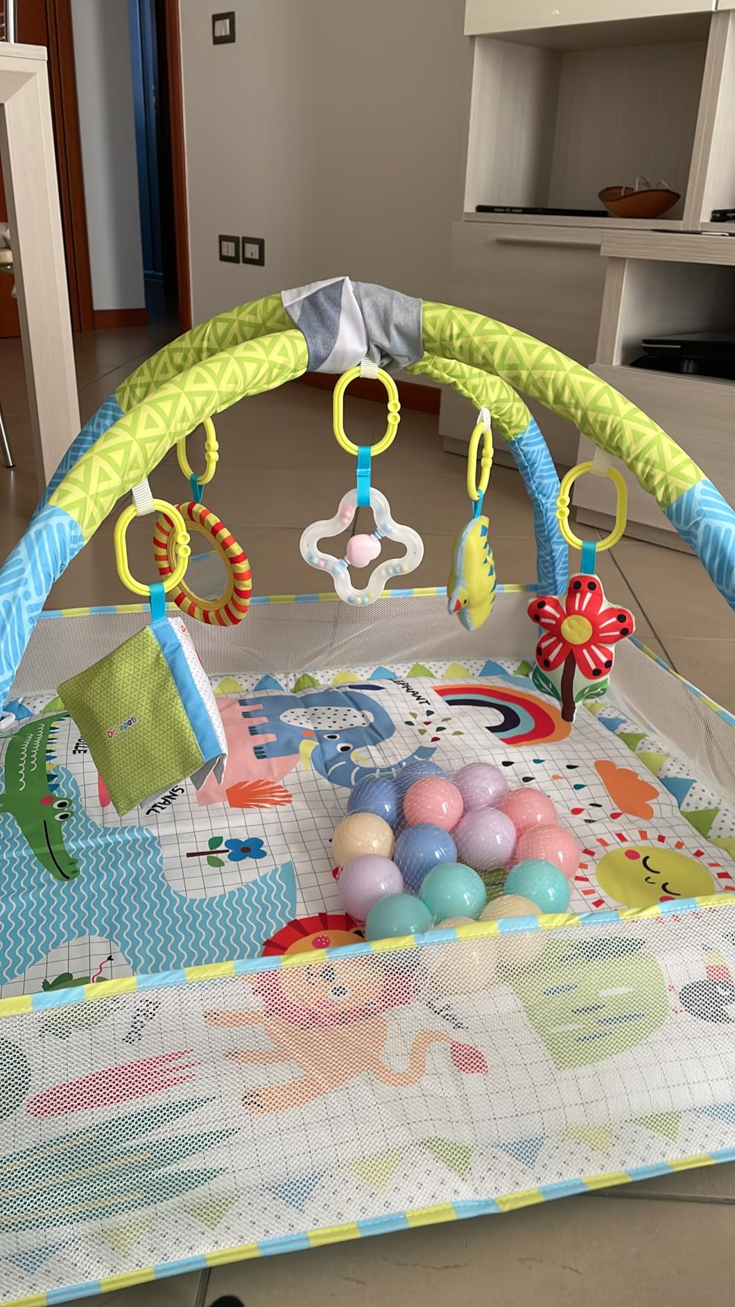 Dr.Rapeti Palestrina tappeto gioco 47x40 pollici con arco