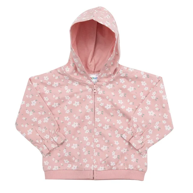 Toys Center Baby felpa bimba rosa con cappuccio stampa animaletti