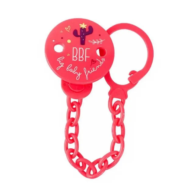 Neo Baby Clip Catenella Portaciuccio Rosa Salvasucchietto