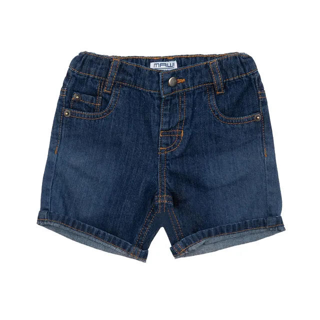 Bermuda Denim Bimbo Blu Scuro con Tasche