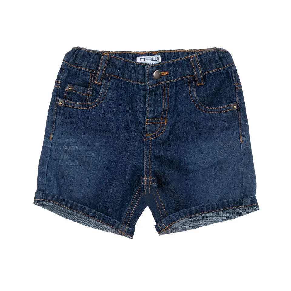 Bermuda Denim Bimbo Blu Scuro con Tasche