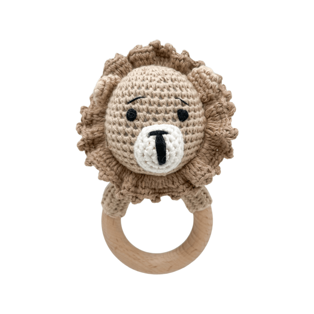 Piccoli Toys Vittorio Sonaglio Uncinetto Leone in Cotone