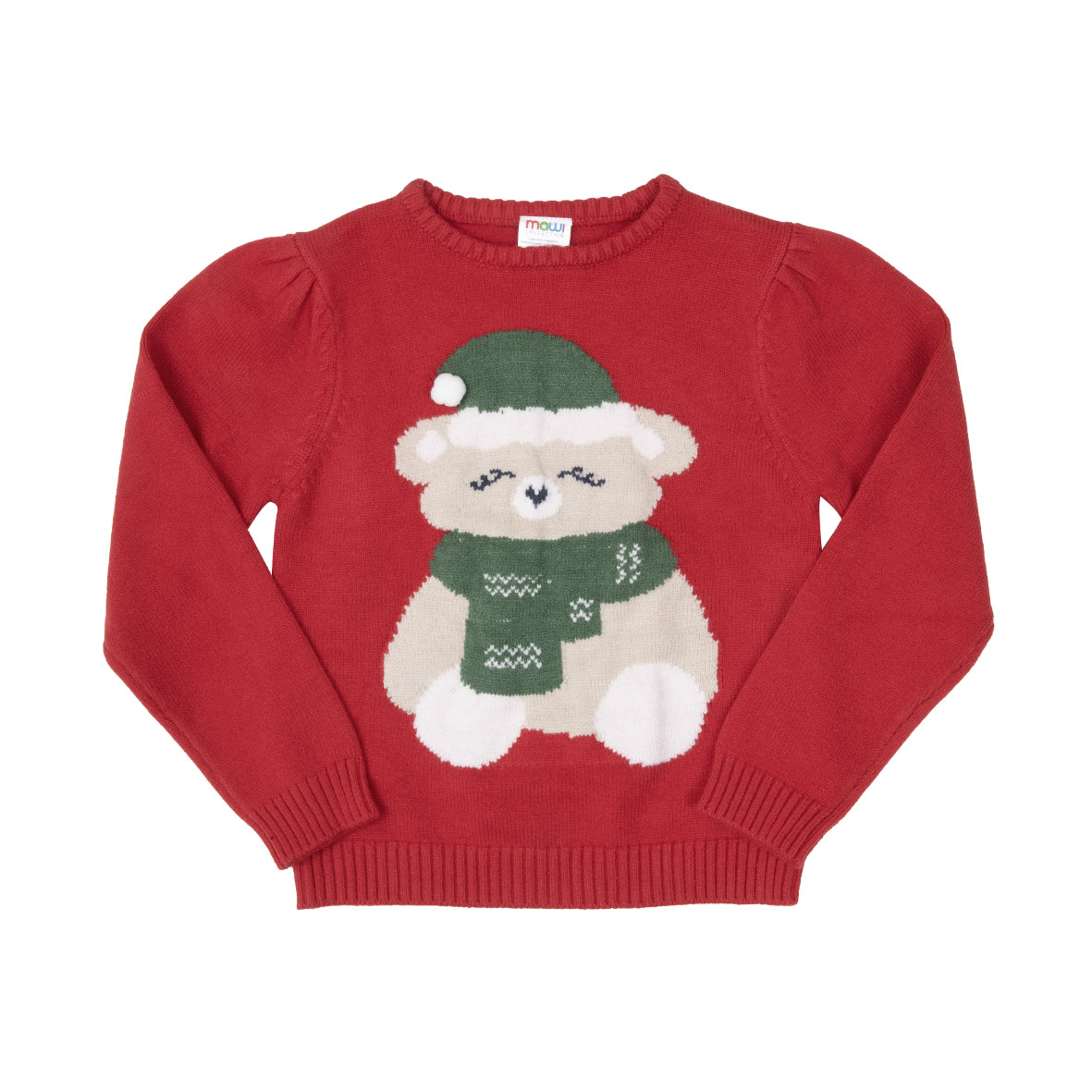 Toys Center Baby Maglia Tricot Bimba Rossa Orsetto Natale