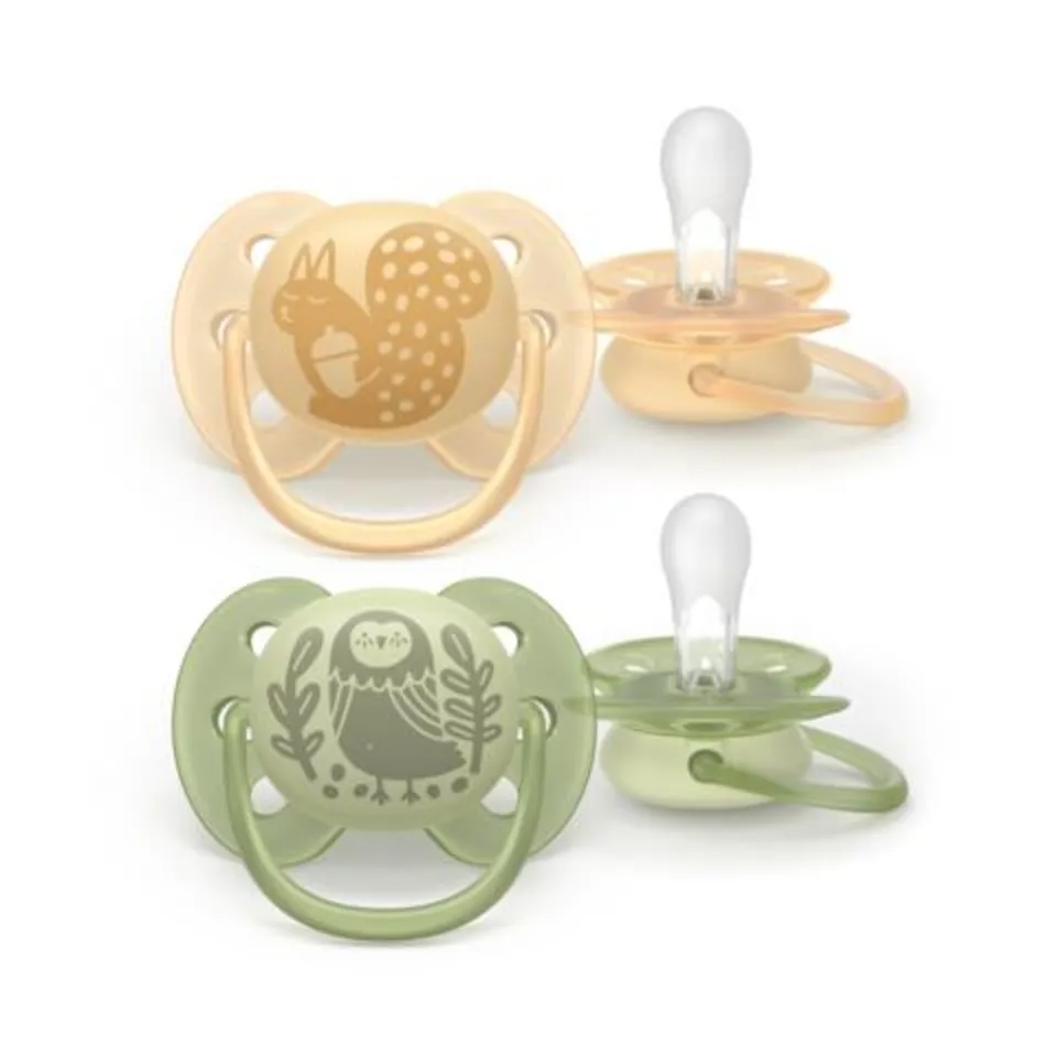 Philips Avent Ultra Soft succhietti 6-18 mesi giallo verde 2 pz