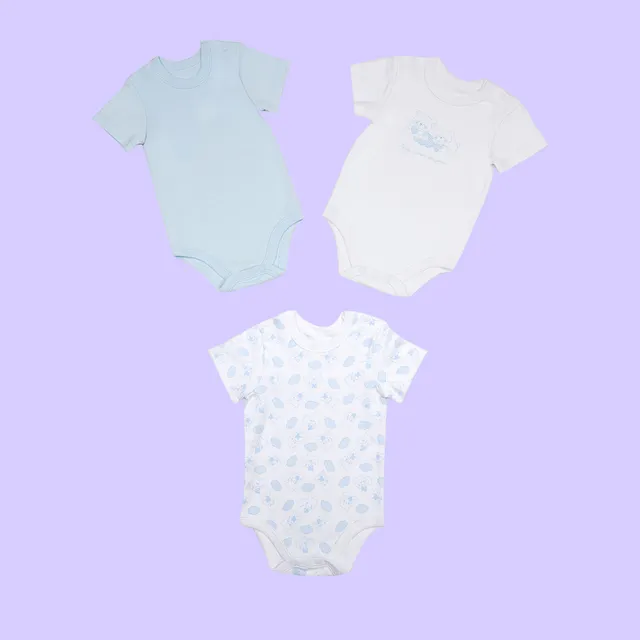 Mawi Body Caldo Cotone Orso 3 Pezzi Azzurro