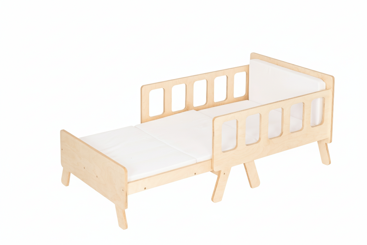 The Dida Crescente Lettino Montessori Legno Materasso