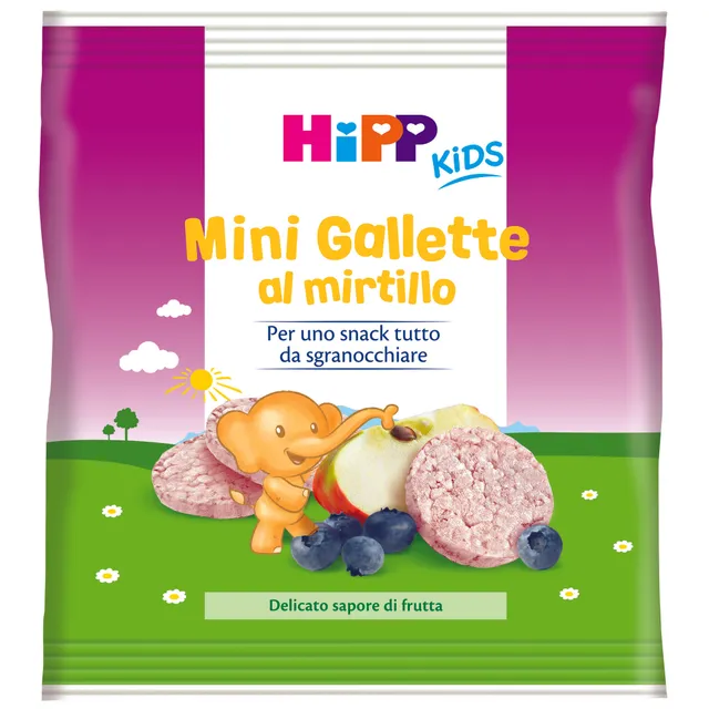 HiPP mini gallette riso mirtillo 30 g bambini
