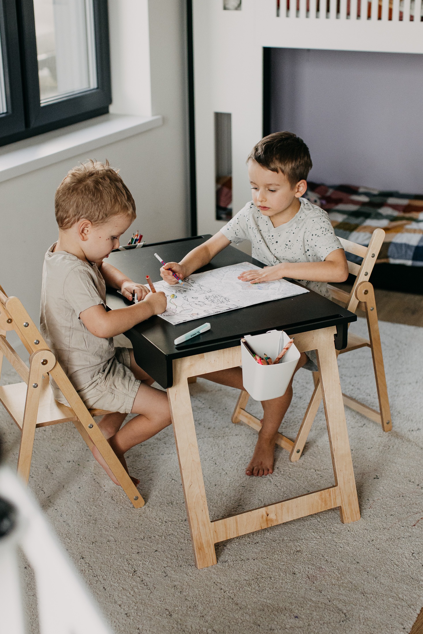 The Dida Tavolo Montessori Sensoriale Legno Betulla