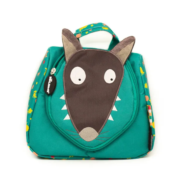 Les Deglingos Loup beauty case bambino verde appendibile