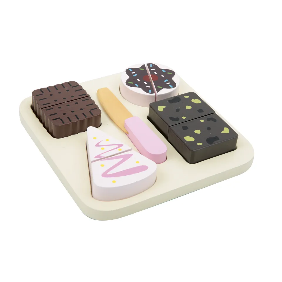 Wood'n Play alimenti puzzle legno 4 pezzi coltello