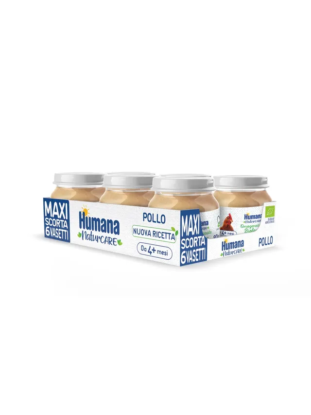 Humana omogeneizzato biologico pollo 6x80g svezzamento