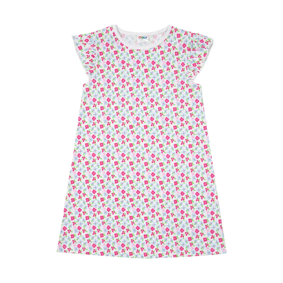 Abito jersey bimba floreale multicolor canottiera morbida