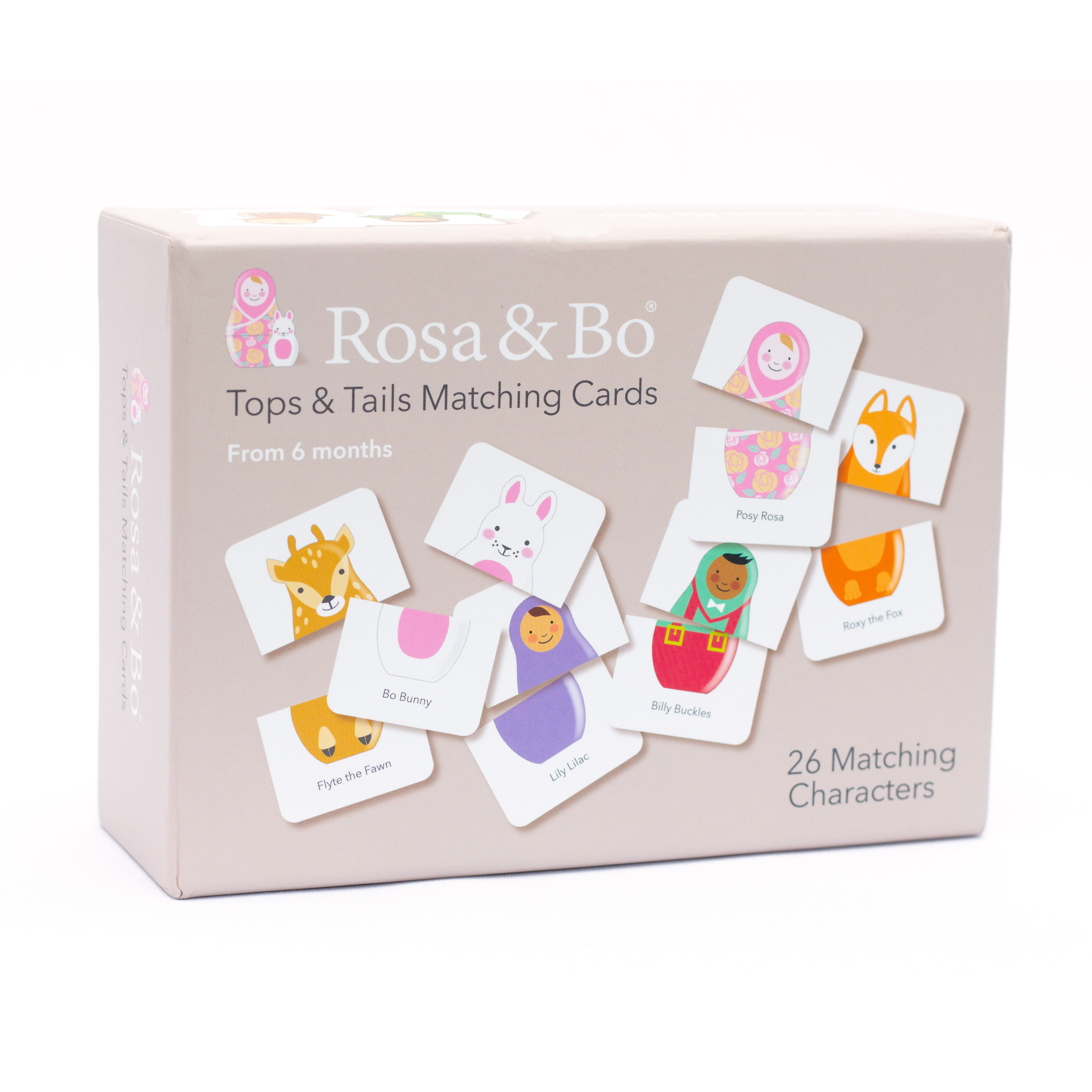 Rosa & Bo Tops & Tails memory abbinamento bambini