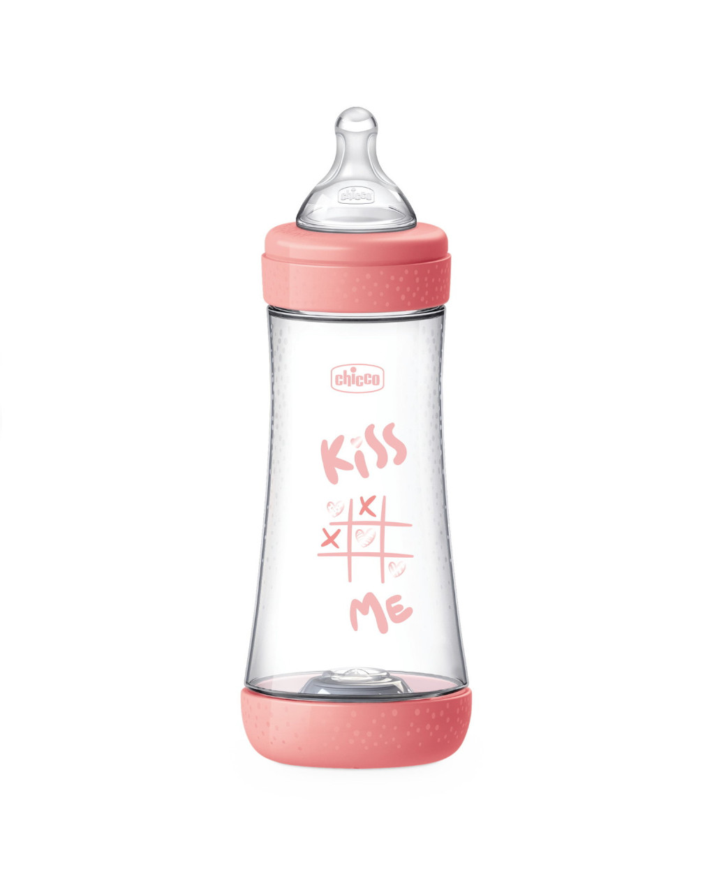 Chicco Perfect 5 biberon rosa silicone 300ml 3 fori