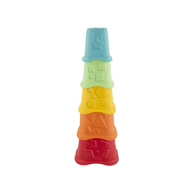 Chicco Eco+ 2in1 tazze impilabili 5 pezzi plastica riciclata