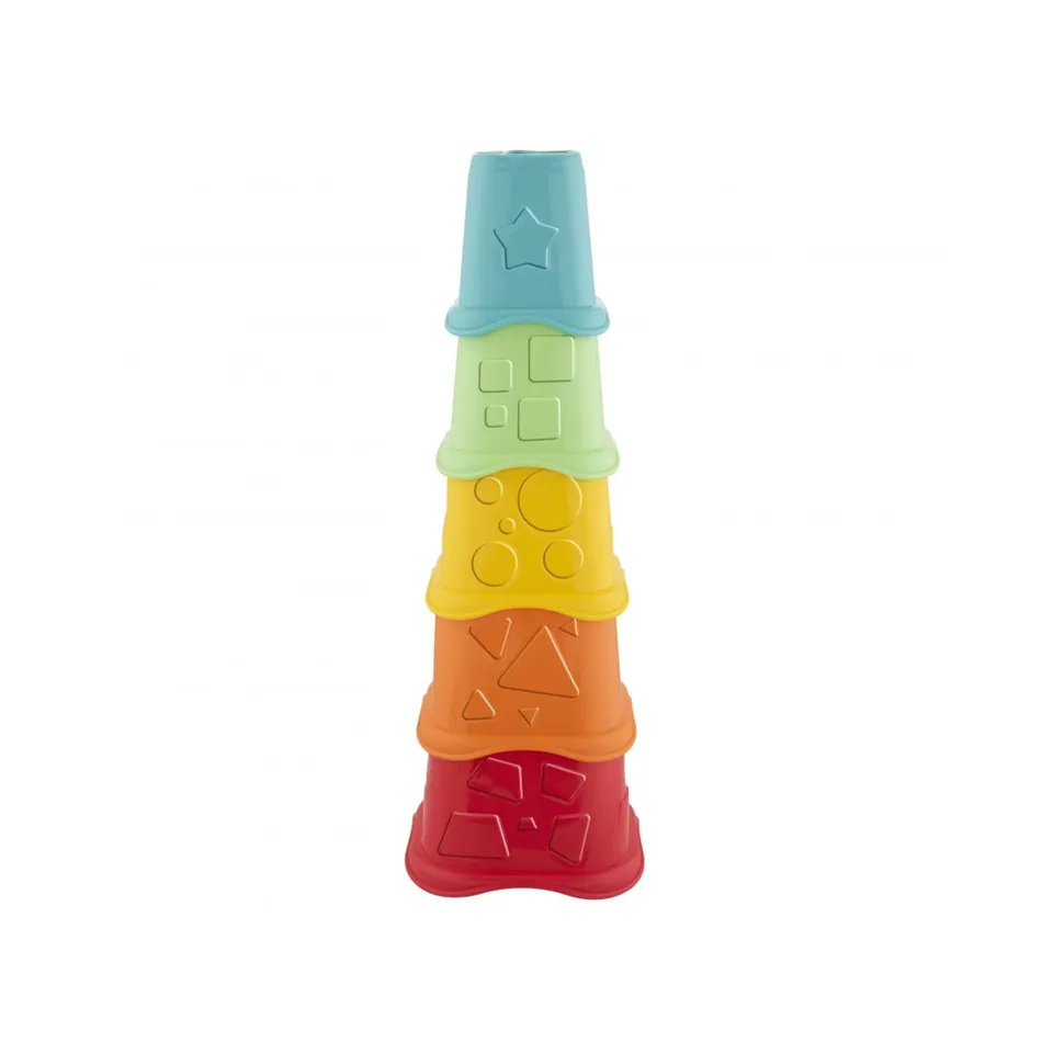 Chicco Eco+ 2in1 tazze impilabili 5 pezzi plastica riciclata