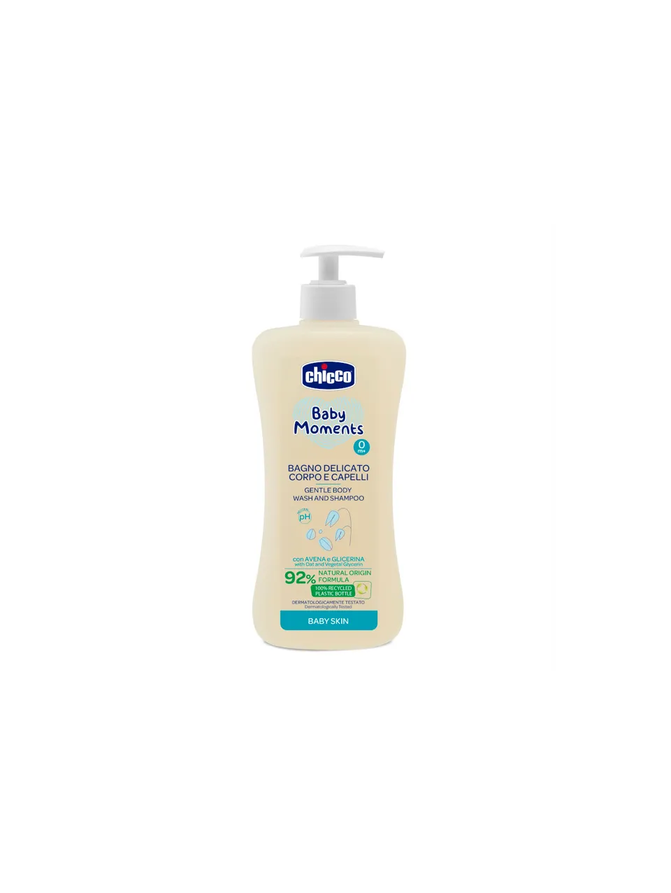 Chicco Baby Moments Bagno Delicato Corpo Capelli Avena