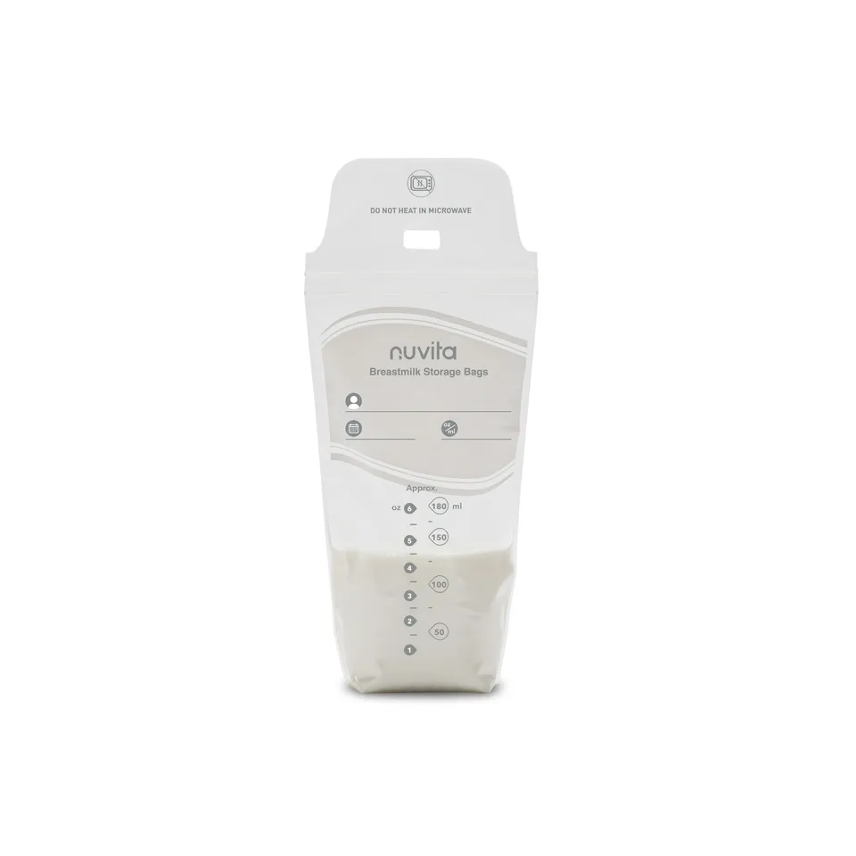 Nuvita 1253 sacchetti latte materno 25 pz 180 ml senza BPA