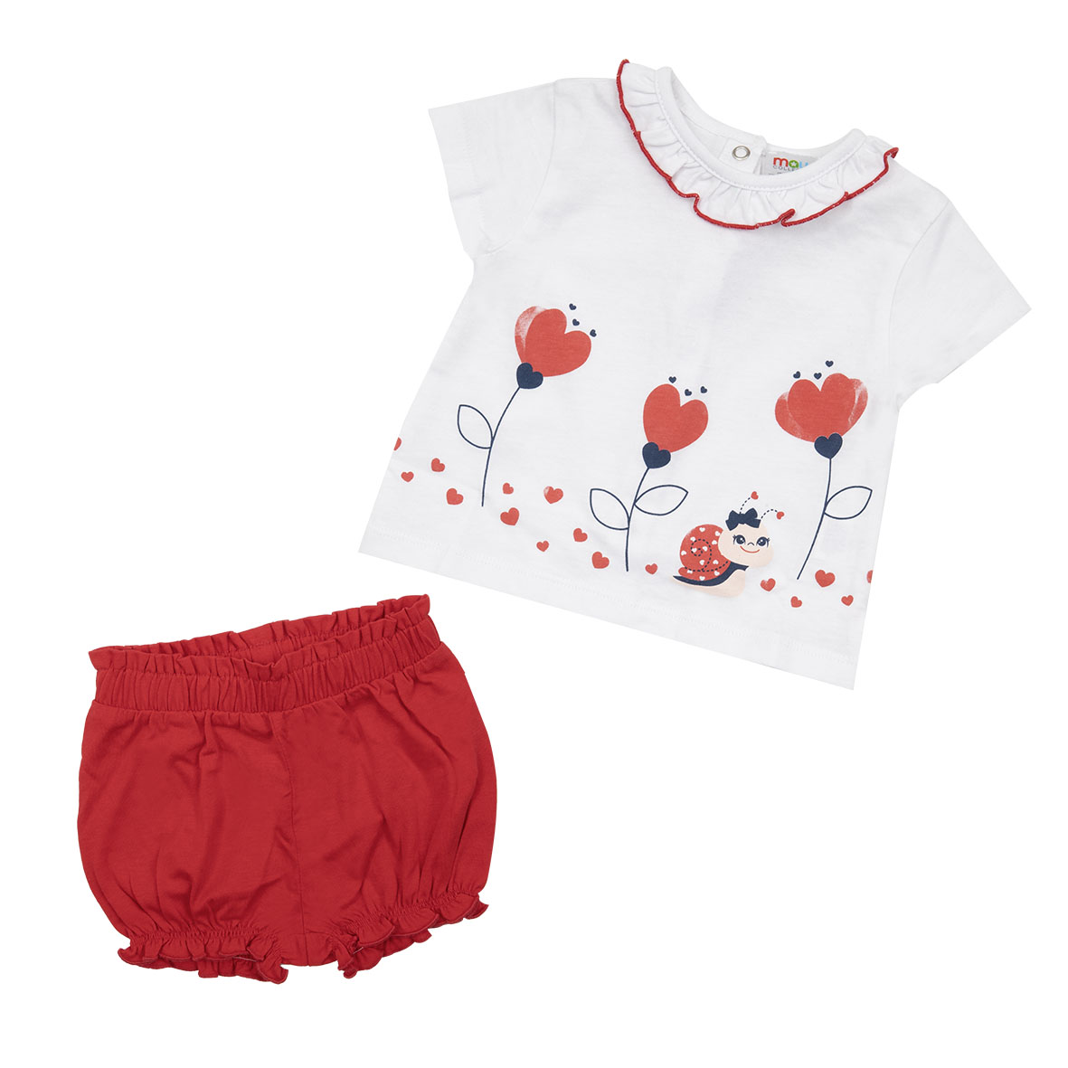 Toys Center Baby Set Bimba Floreale T-shirt e Short 2 Pezzi