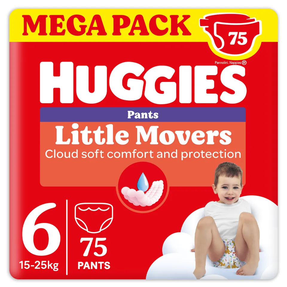 Huggies Little Movers Pannolino Mutandina Tg 6 75 Pezzi Assorbente