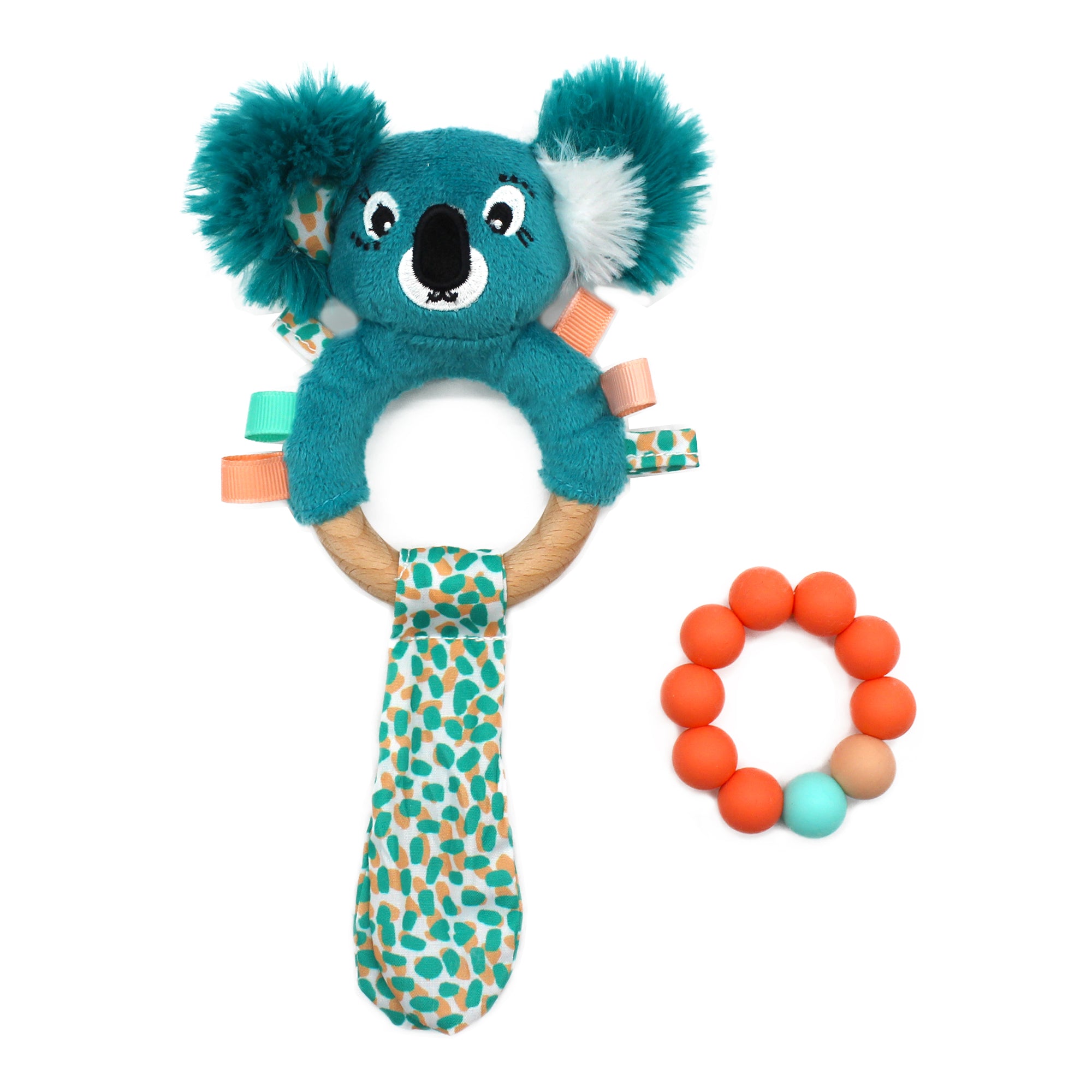 Les Deglingos Berlingos il Koala anello dentizione azzurro silicone