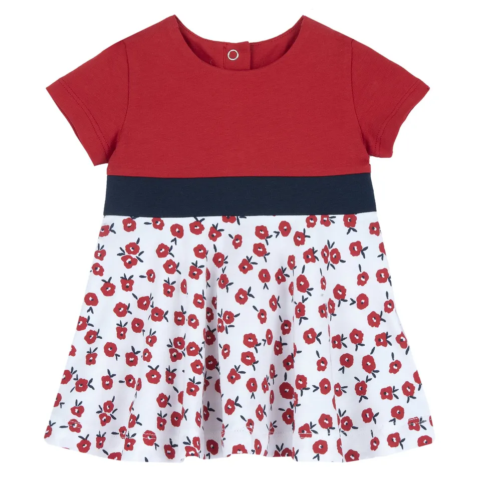 Chicco Vestito Neonata Maniche Corte in Cotone Leggero