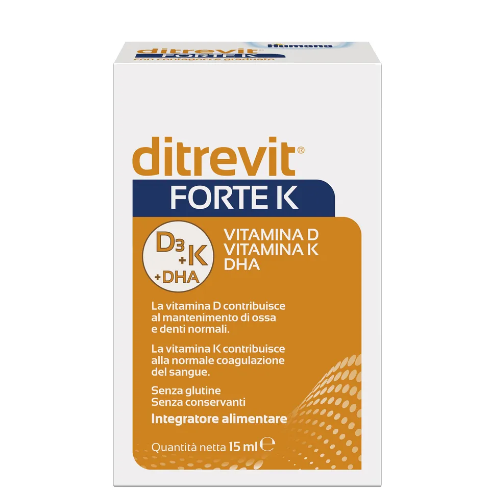 Humana Ditrevit Forte K integratore gocce 15 ml vitamina D